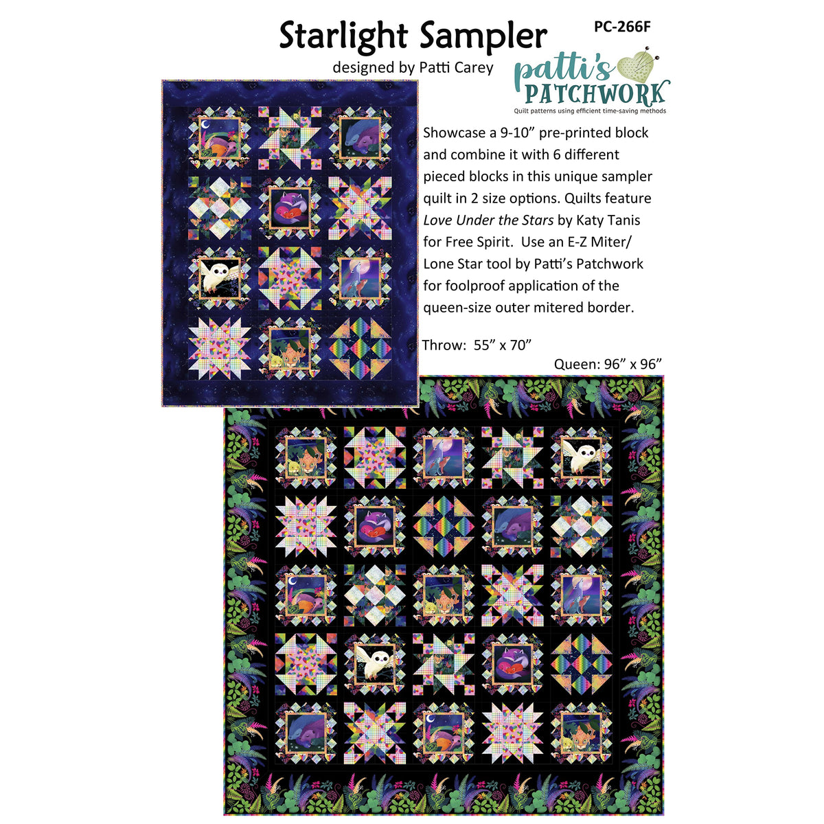 Starlight Sampler Quilt PC-266Fe - Downloadable Pattern