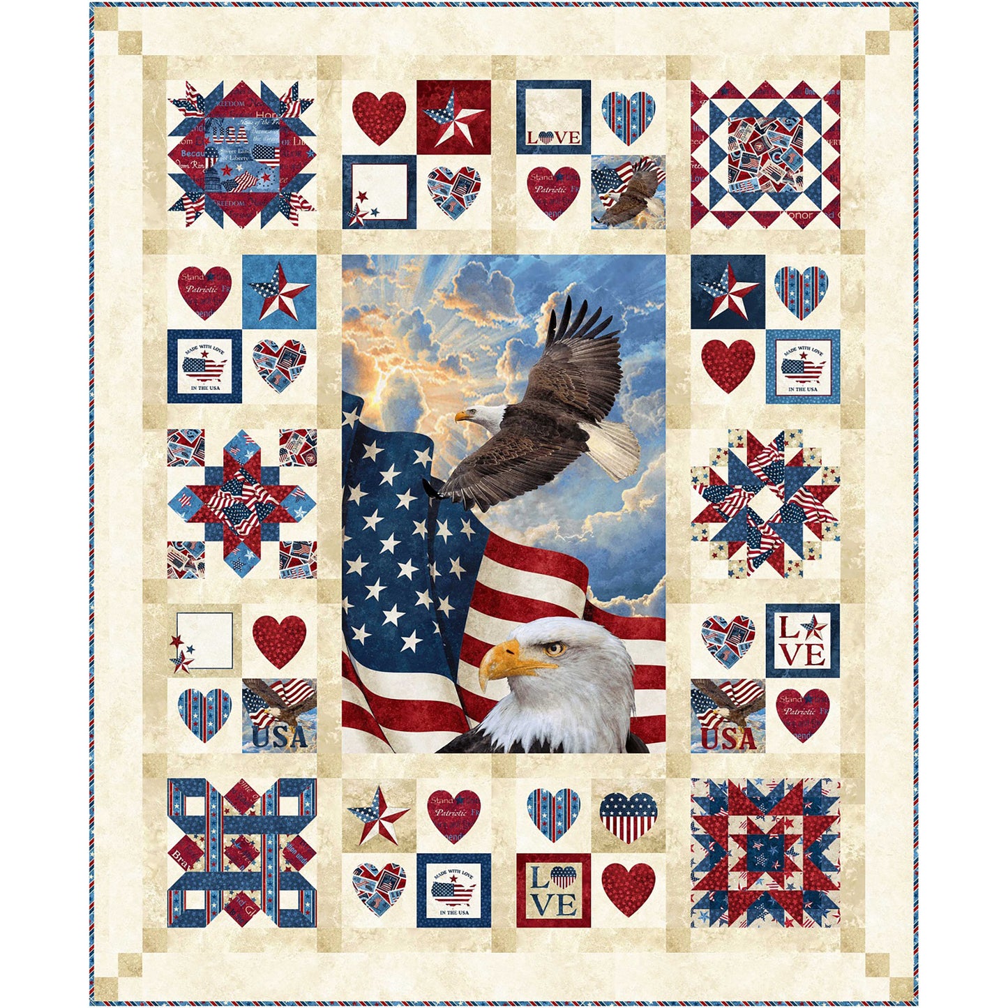 For The Brave Quilt PC-272e - Downloadable Pattern