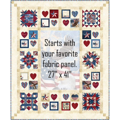 For The Brave Quilt Pattern PC-272 - Paper Pattern