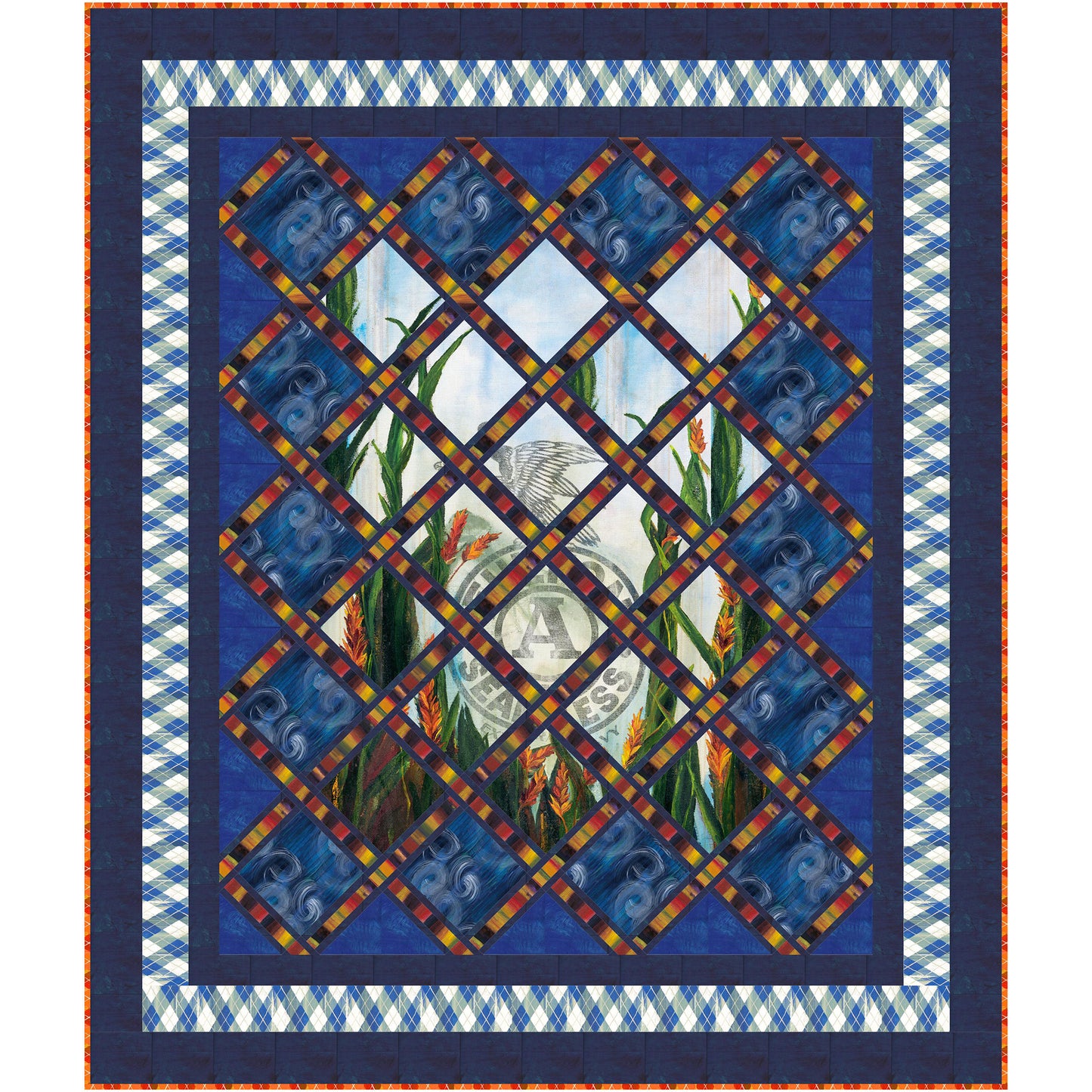 Sashed Quilt Pattern PC-294 - Paper Pattern