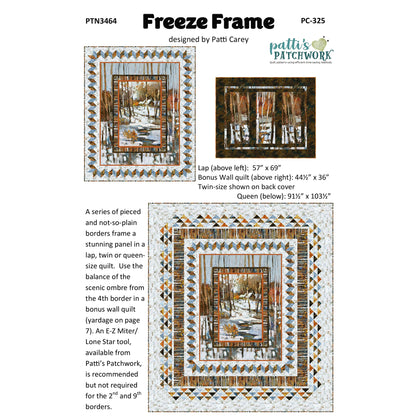 Cover image of pattern for Freeze Fram Quilts.
