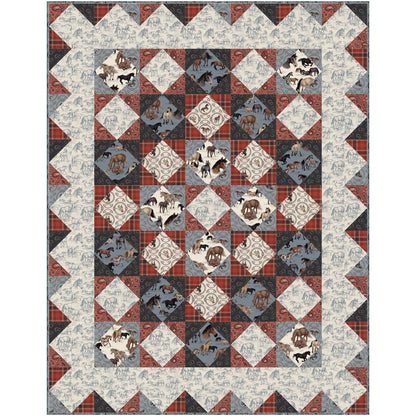 Trip Around the Rodeo Quilt Pattern PC-326R - Paper Pattern