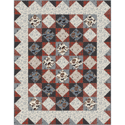 Trip Around the Rodeo Quilt Pattern PC-326R - Paper Pattern