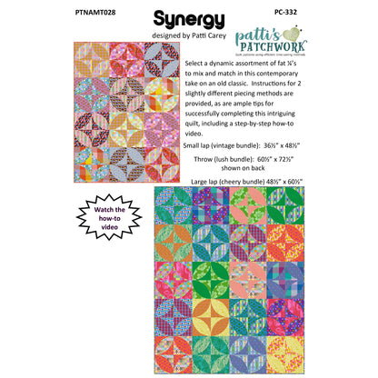 Cover image of pattern for Synergy quilts.