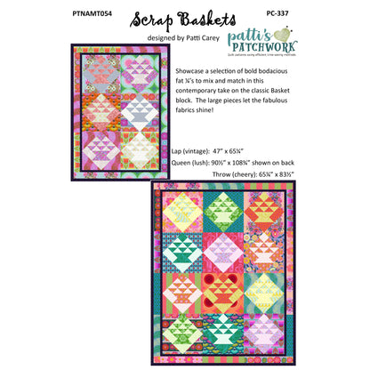 Scrap Basket Quilt Pattern PC-337 - Paper Pattern