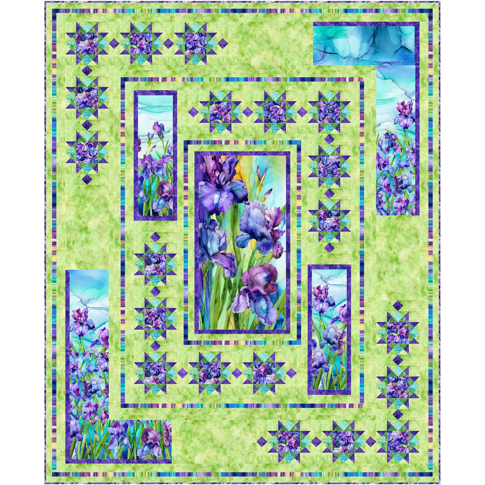 Stella Flora Quilt PC-340e - Downloadable Pattern – QuiltWoman.com