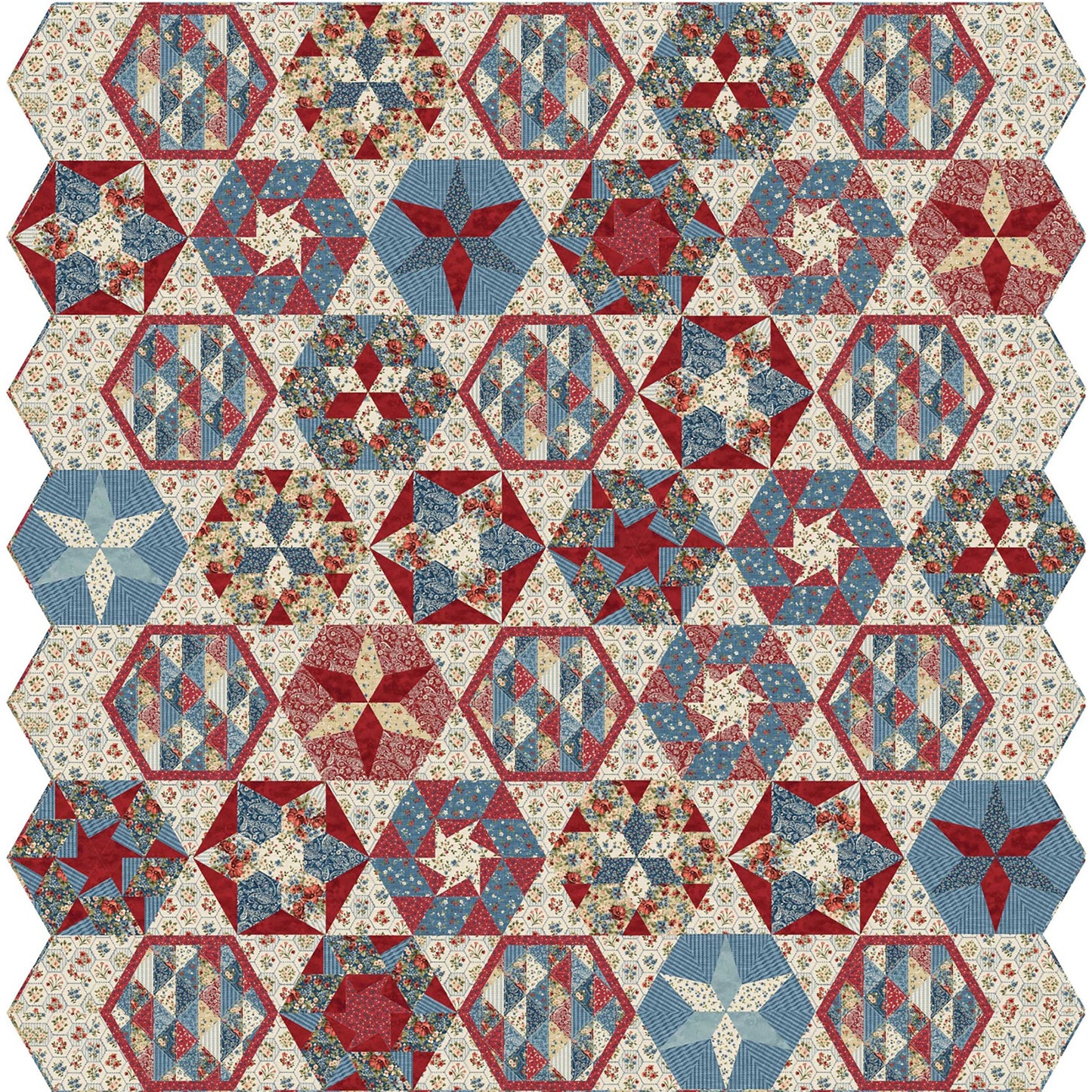 Farmhouse Sampler Quilt PC-341e - Downloadable Pattern