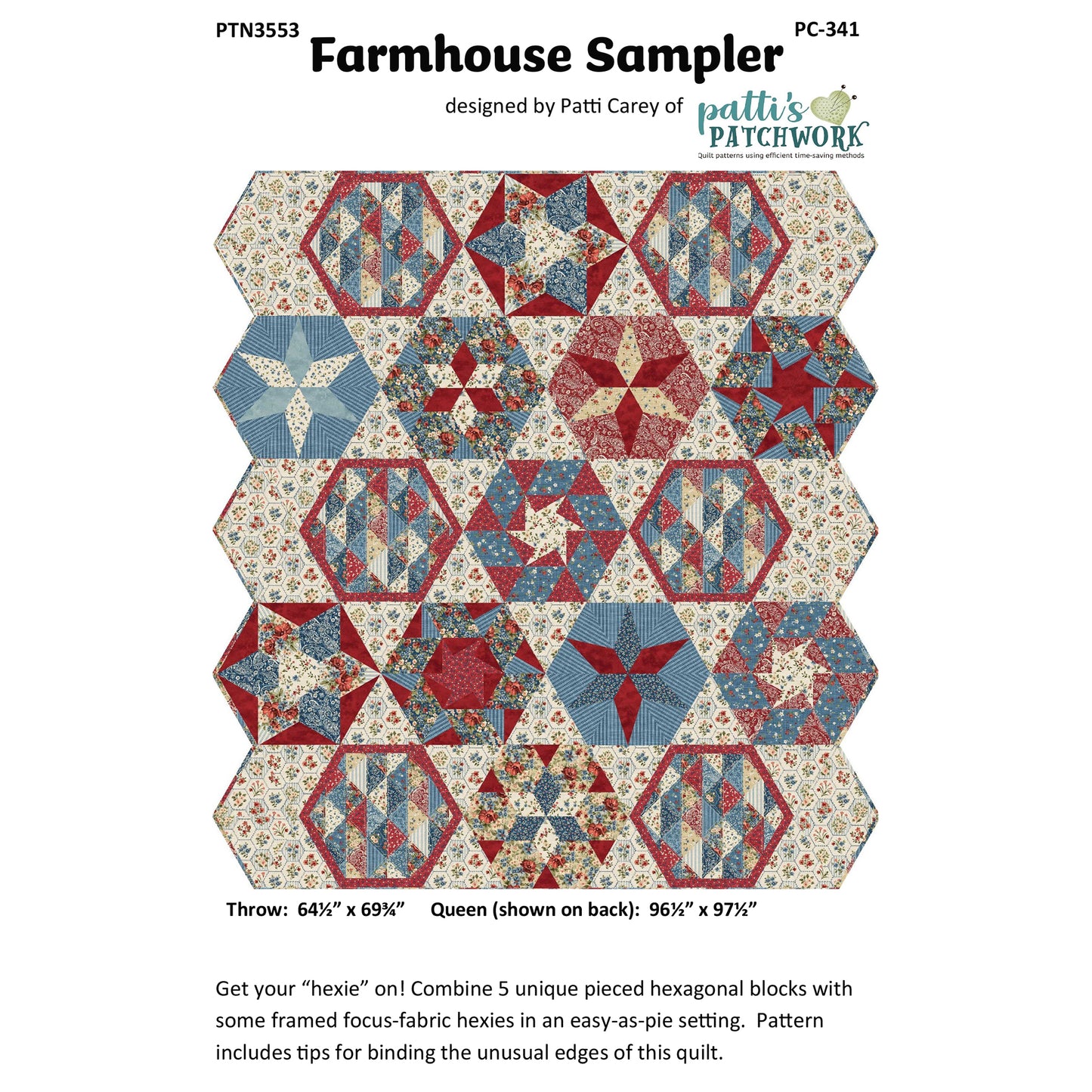 Farmhouse Sampler Quilt PC-341e - Downloadable Pattern