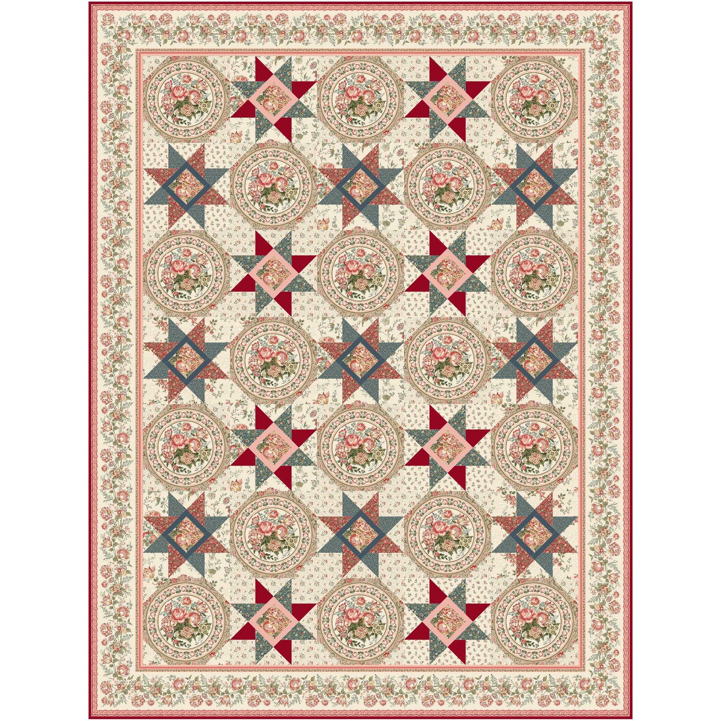 Parlour Posh Quilt Pattern PC-345 - Paper Pattern