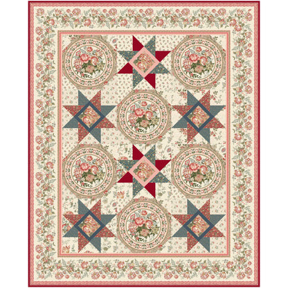 Parlour Posh Quilt Pattern PC-345 - Paper Pattern