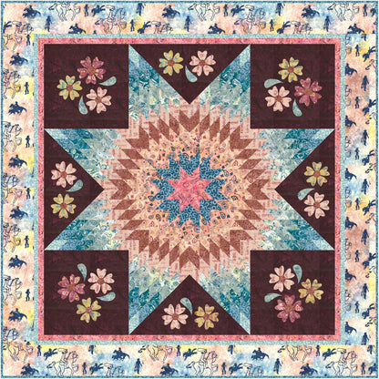 Blooming Lone Star Quilt Pattern PC-346 - Paper Pattern