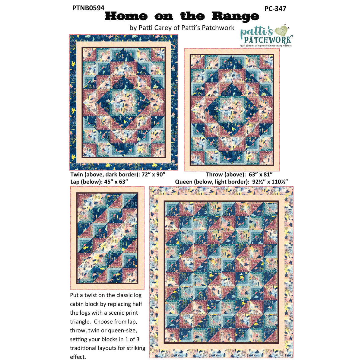 Land Rover Quilt Pattern Home on the Range Quilt PC-347e - Downloadable Pattern – QuiltWoman.com