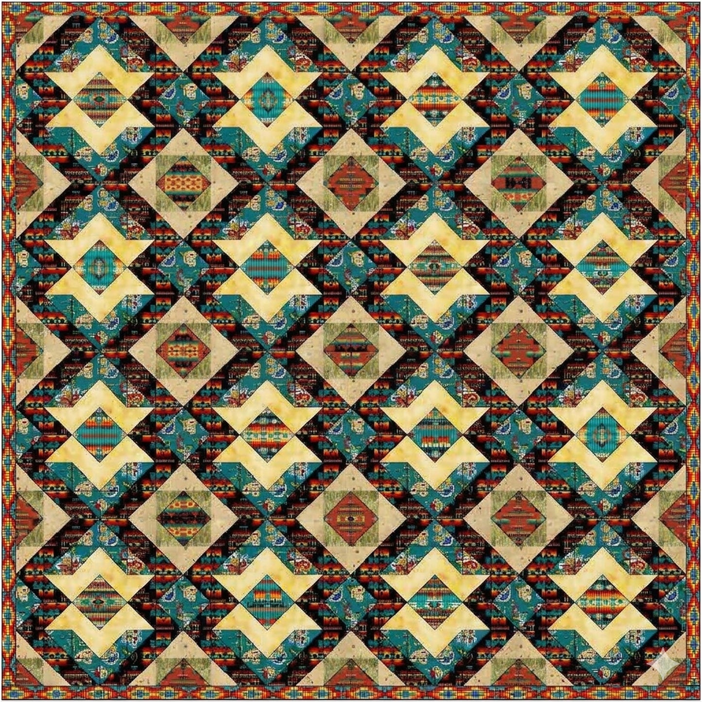 Stars Over Arizona Quilt PS-914e - Downloadable Pattern