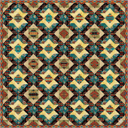 Stars Over Arizona Quilt PS-914e - Downloadable Pattern