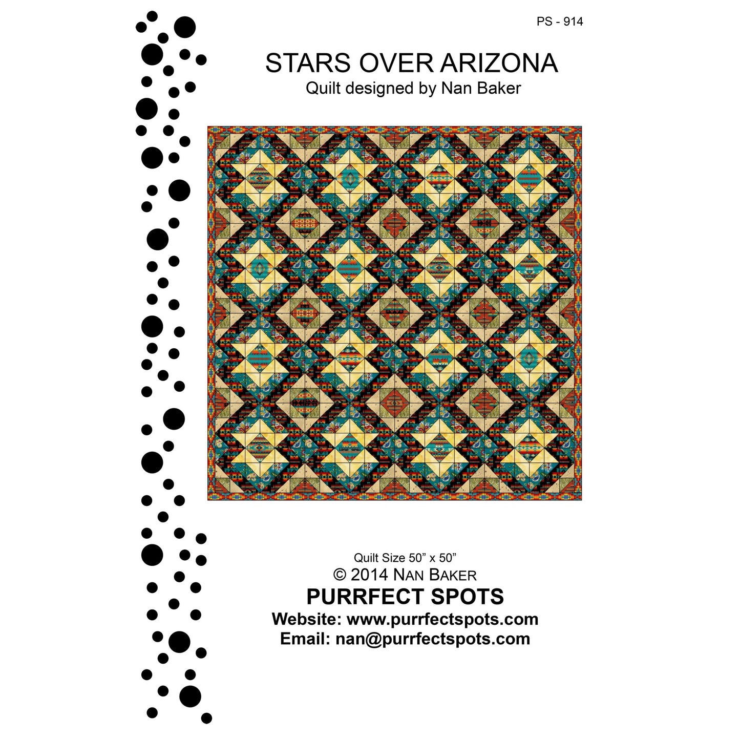 Stars Over Arizona Quilt PS-914e - Downloadable Pattern
