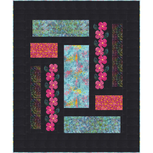 Rose Garden Maze Quilt PC-255Be - Downloadable Pattern