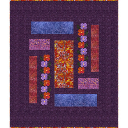 Rose Garden Maze Quilt Pattern PC-255Bw - Wholesale Product