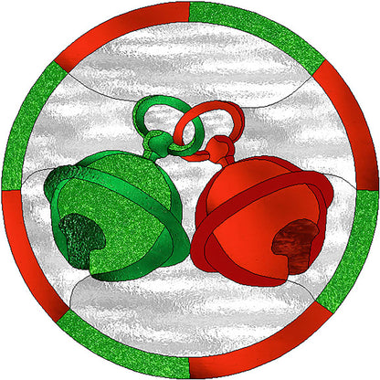 Jingle Bells Stained Glass Quilt Pattern PES-104 - Paper Pattern