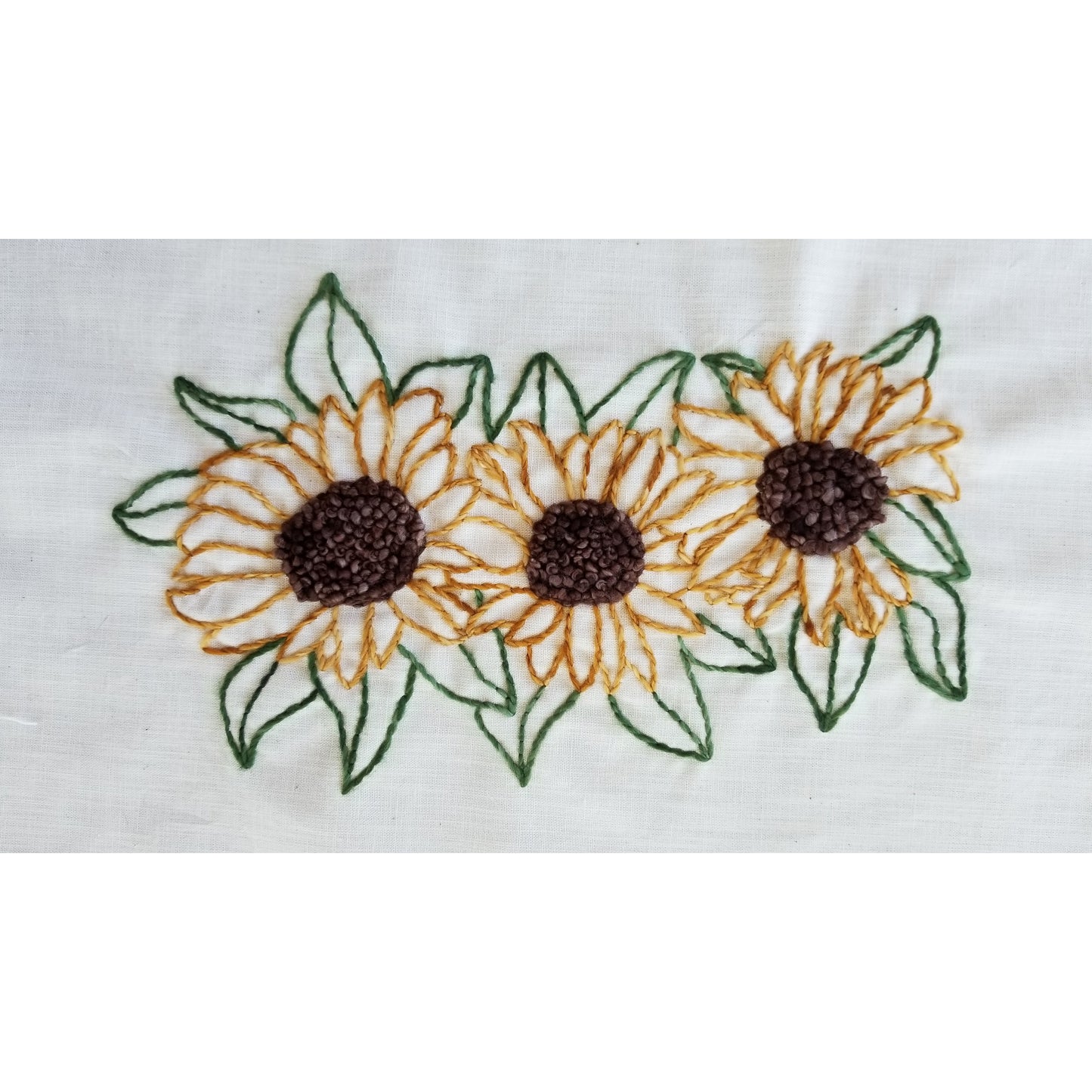Sunflowers Applique & Hand Embroidery PES-118Ne - Downloadable Pattern