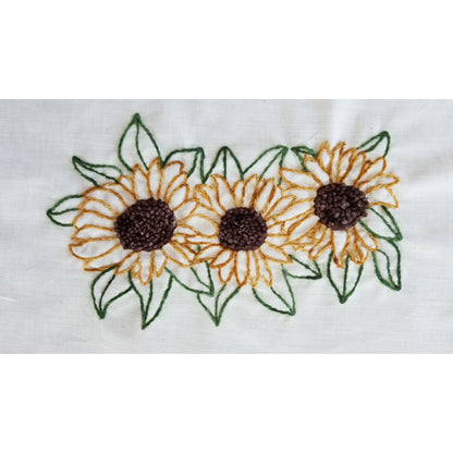 Sunflowers Applique & Hand Embroidery PES-118Ne - Downloadable Pattern