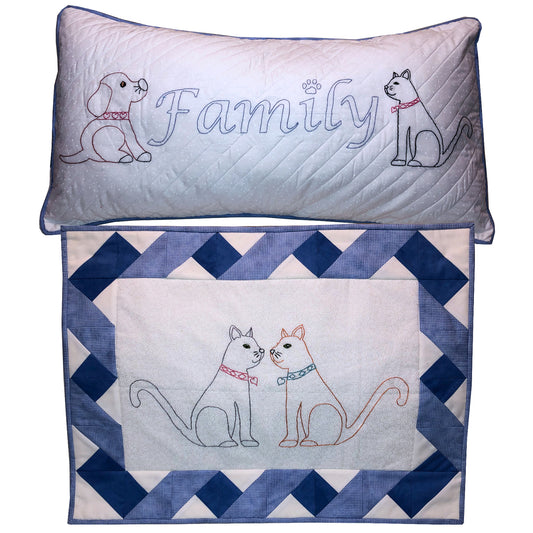 Fur Baby Family Embroidery Pattern PG-104 - Paper Pattern