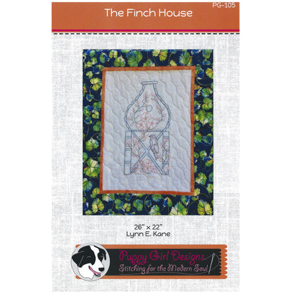 The Finch House Embroidered Wall Hanging Pattern PG-105 - Paper Pattern