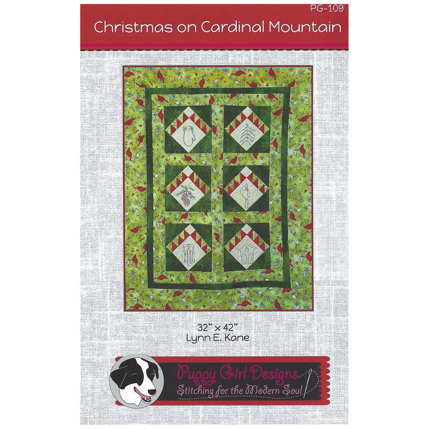 Christmas on Cardinal Mountain Wall Hanging Pattern PG-109 - Paper Pattern