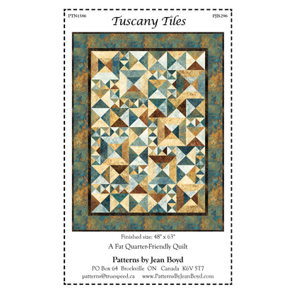 Tuscany Tiles Quilt Pattern PJB-296 - Paper Pattern