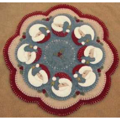 Believe - Christmas Penny Rug Candle Mat Pattern PLP-119  - Paper Pattern