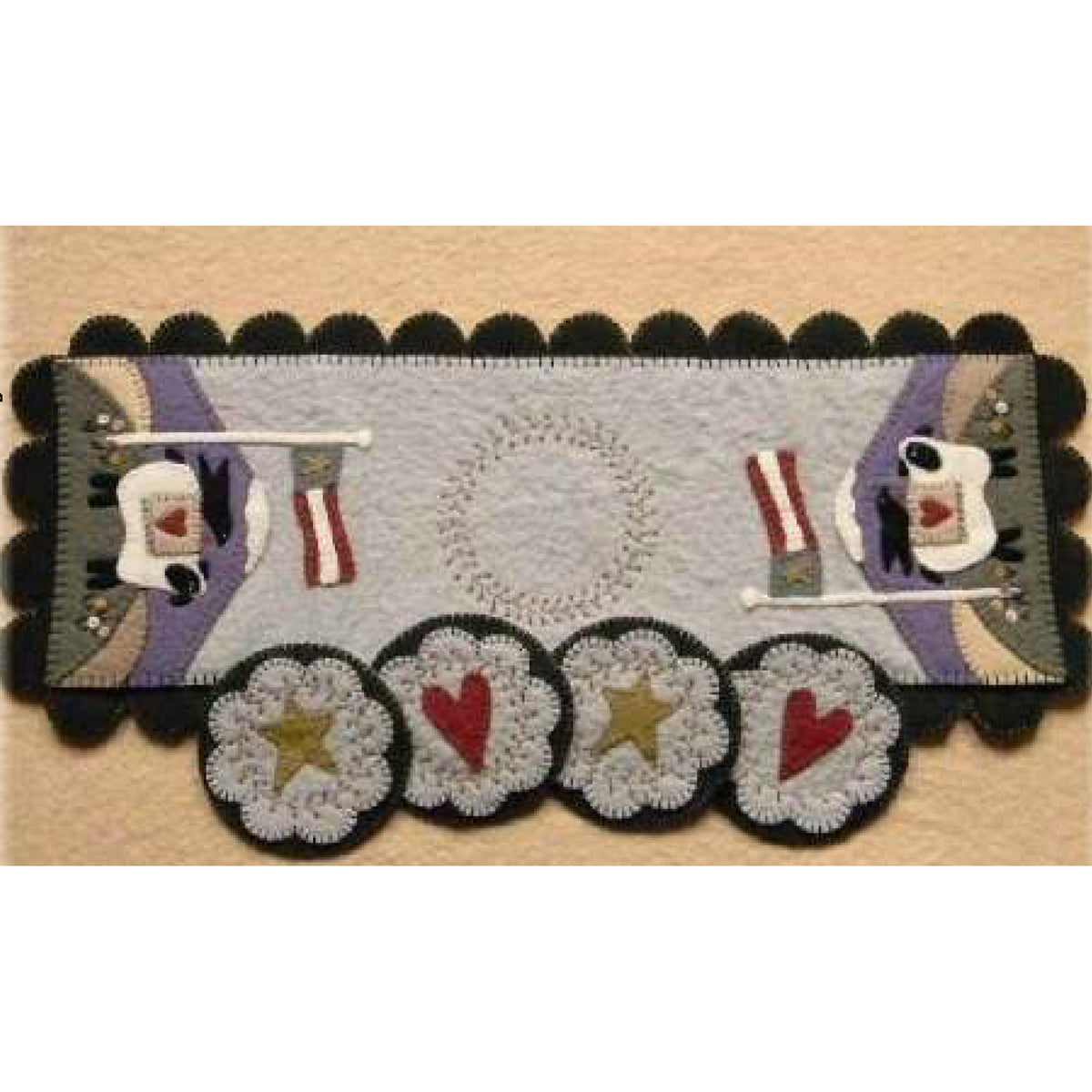 Penny Rug Coaster Pattern Land That I Love - Americana Penny Rug Runner & Coasters Pattern PLP-1 ...