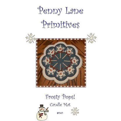 Frosty Pops! Penny Rug Candle Mat PLP-141e - Downloadable Pattern