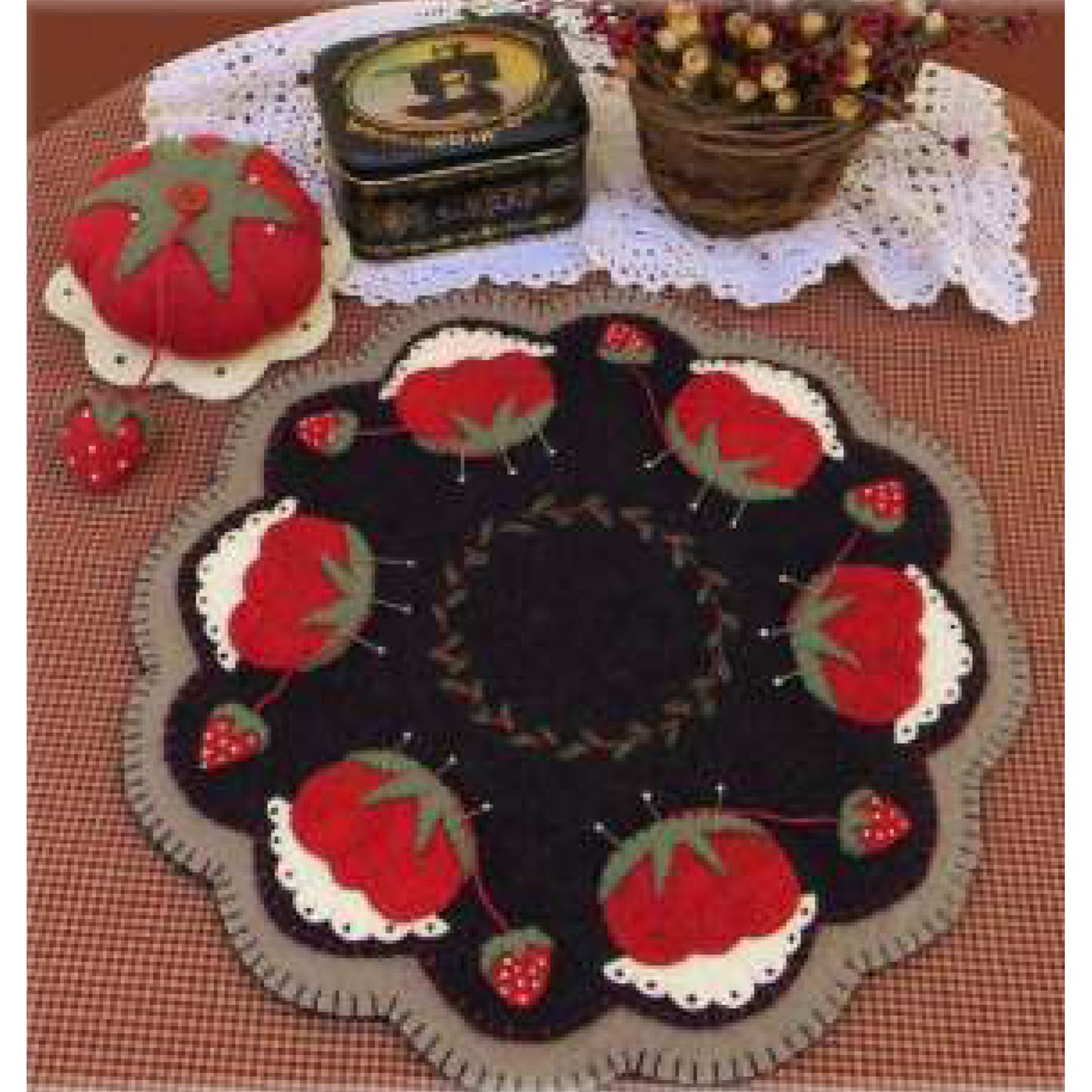 Memere's Pincushion & Candle Mat Pattern PLP-149 - Paper Pattern