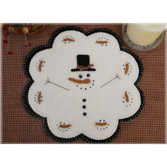 January Thaw Penny Rug Candle Mat Pattern PLP-153 - Paper Pattern