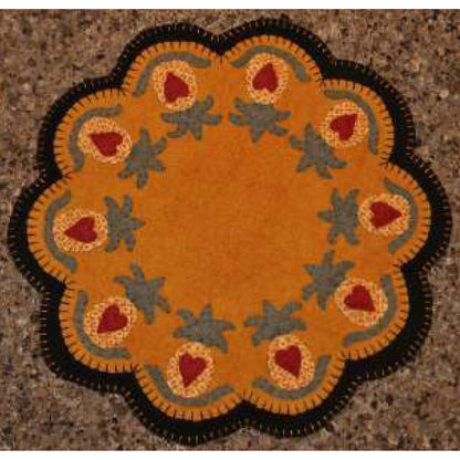 Colonial Welcome Penny Rug Candle Mat Pattern PLP-158 - Paper Pattern