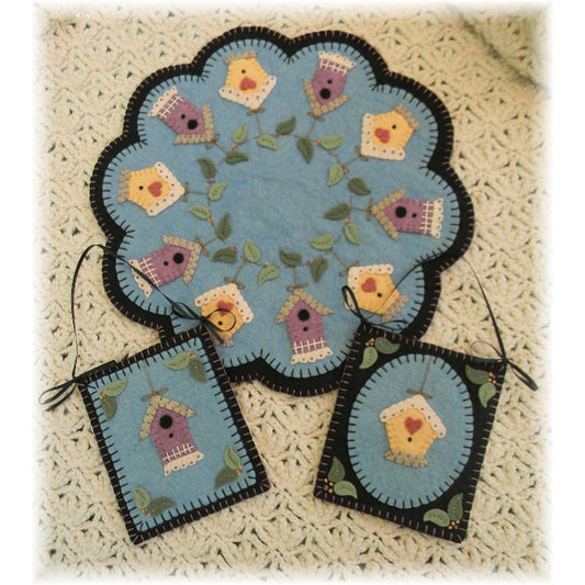 Summer Rental Penny Rug Candle Mat Set Pattern PLP-164 - Paper Pattern