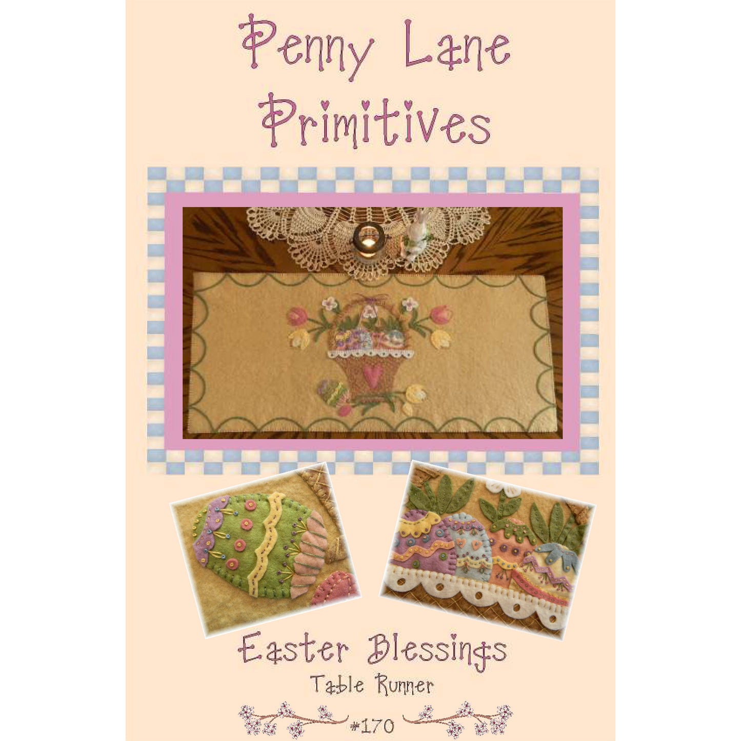 Easter Blessings Table Runner Pattern PLP-170 - Paper Pattern