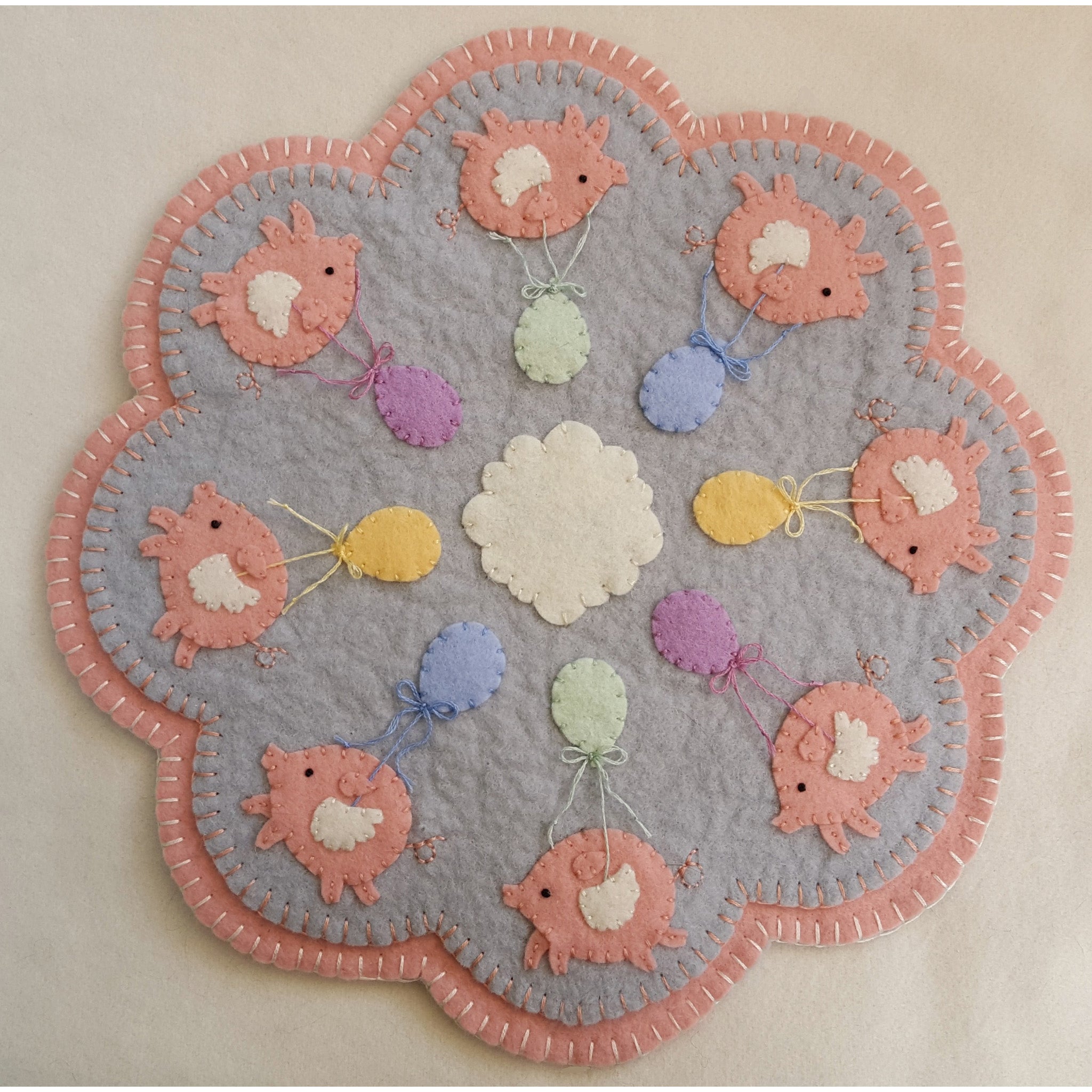 Proggy Mat Patterns This Little Piggy....Flies! Table Mat Pattern PLP-196 - Paper Pattern ...