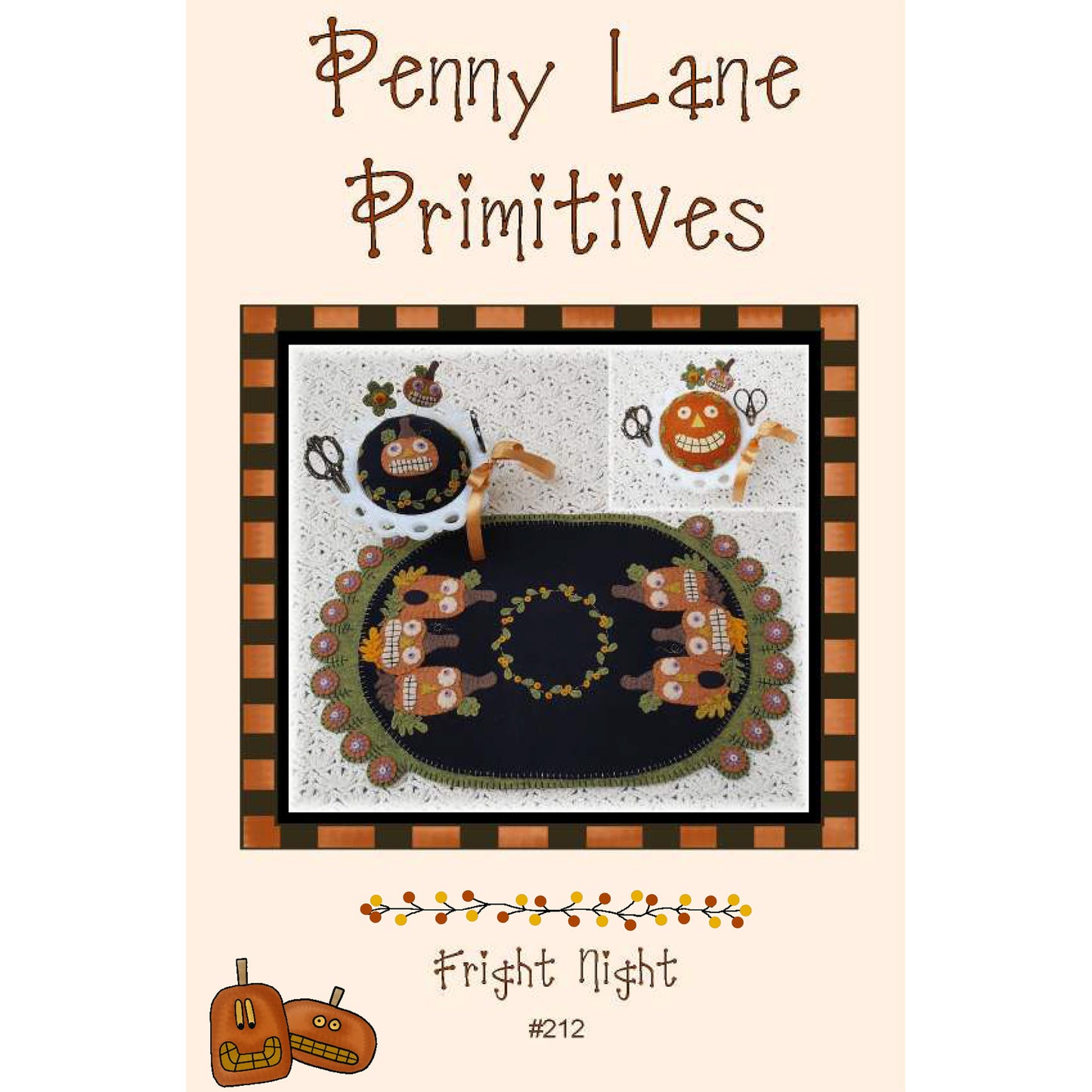 Fright Night Table Runner Pattern PLP-212 - Paper Pattern