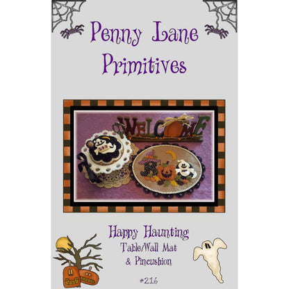 Happy Haunting Table/Wall Mat & Pincushion PLP-216e - Downloadable Pattern