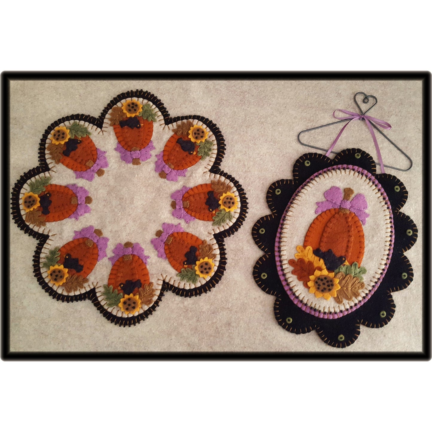 Fancy Fall Candle Mat & Mini Mat PLP-232e - Downloadable Pattern