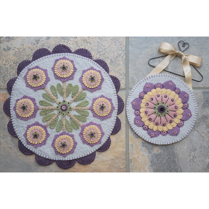 Midnight Garden Table Mat & Mini Mat Pattern PLP-250 - Paper Pattern