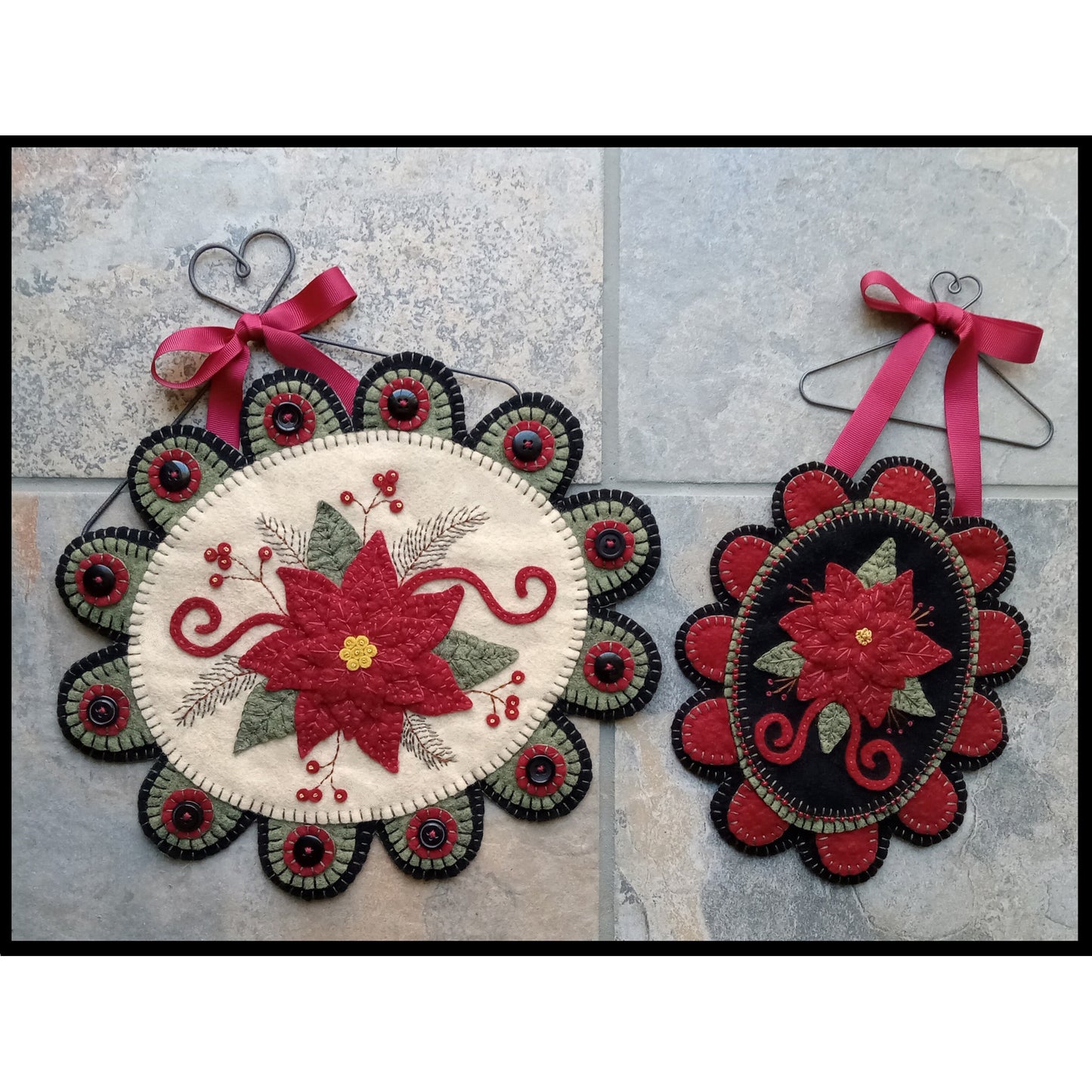 Christmas Eve Table/Wall Mat with Mini Mat PLP-258e - Downloadable Pattern