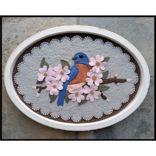 Eastern Bluebird Table Mat Pattern PLP-264 - Paper Pattern