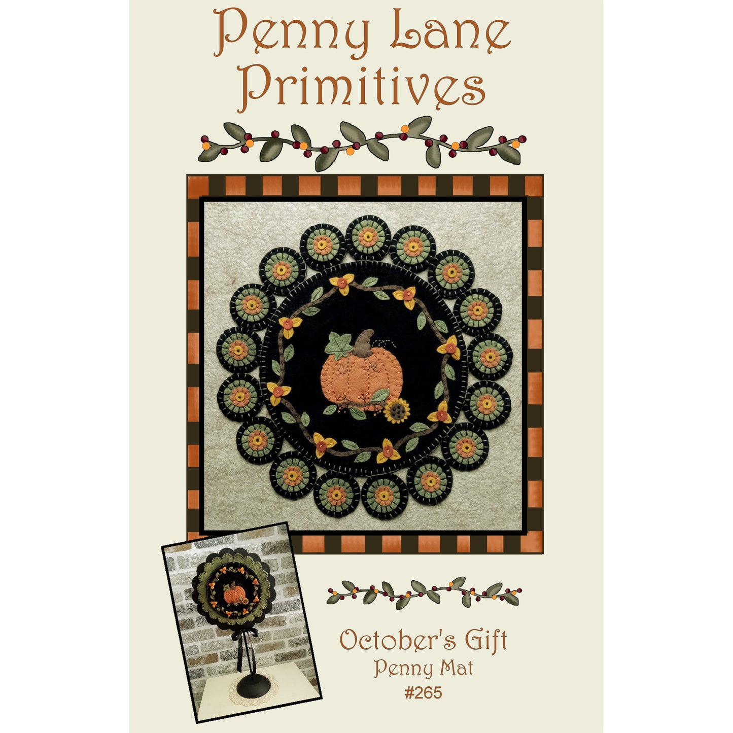 October's Gift Penny Mat PLP-265e - Downloadable Pattern