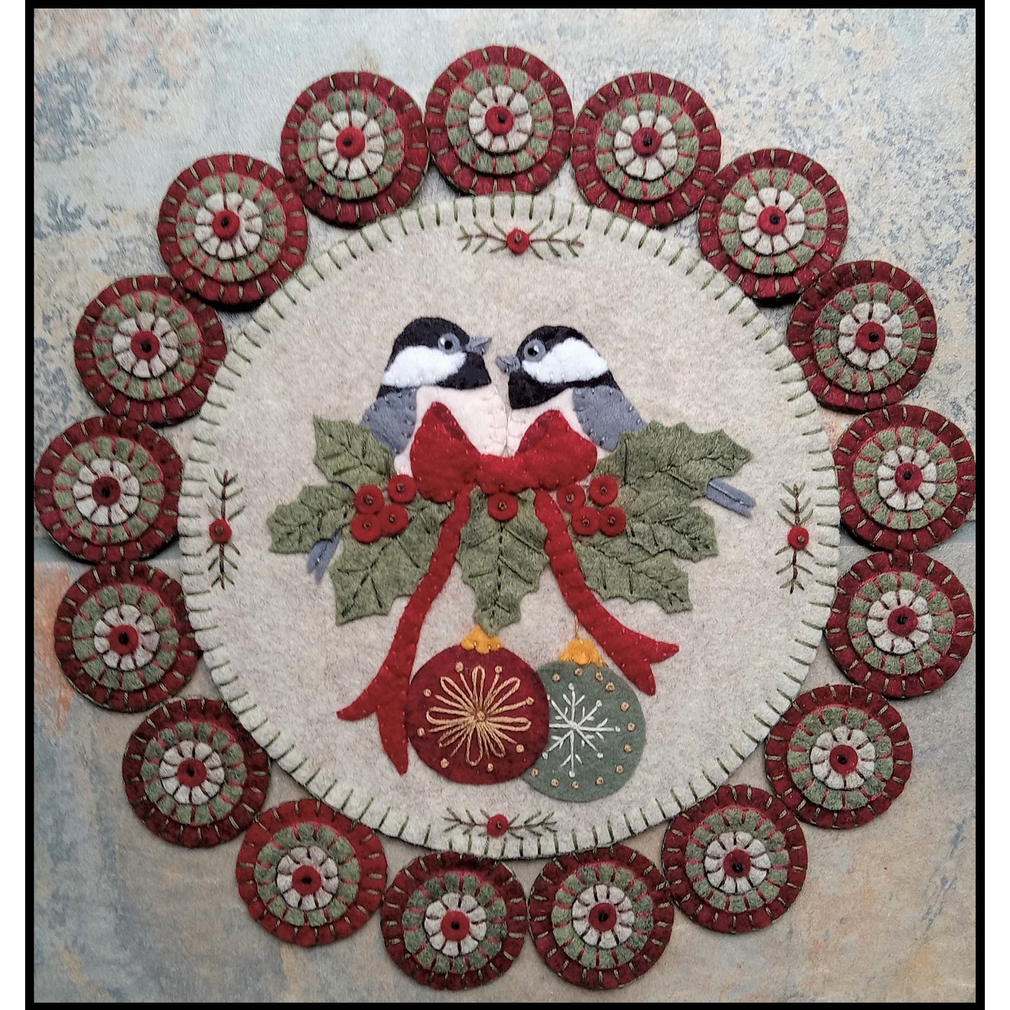 Christmas Visitors Penny Mat PLP-266e  - Downloadable Pattern