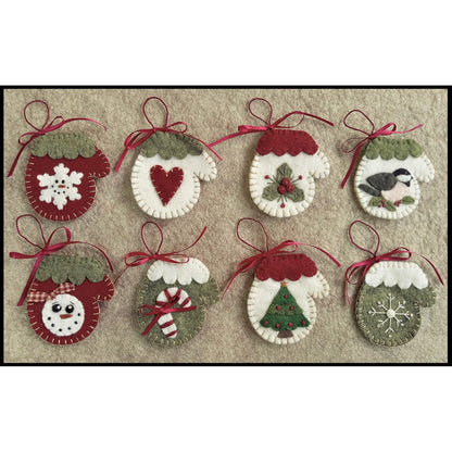 Mini Mittens ornaments PLP-270e - Downloadable Pattern