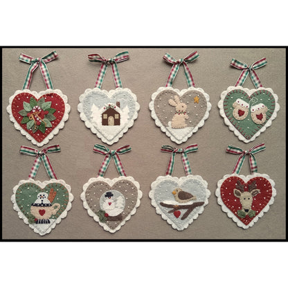 Holiday Hearts Ornament Pattern PLP-274 - Paper Pattern