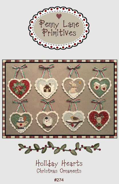 Holiday Hearts Ornament Pattern PLP-274 - Paper Pattern