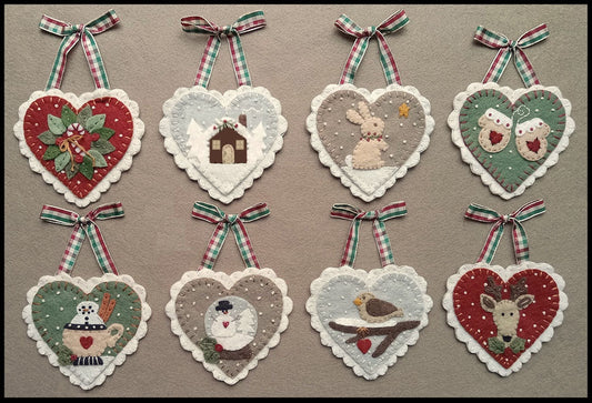 Holiday Hearts Ornament Pattern PLP-274 - Paper Pattern