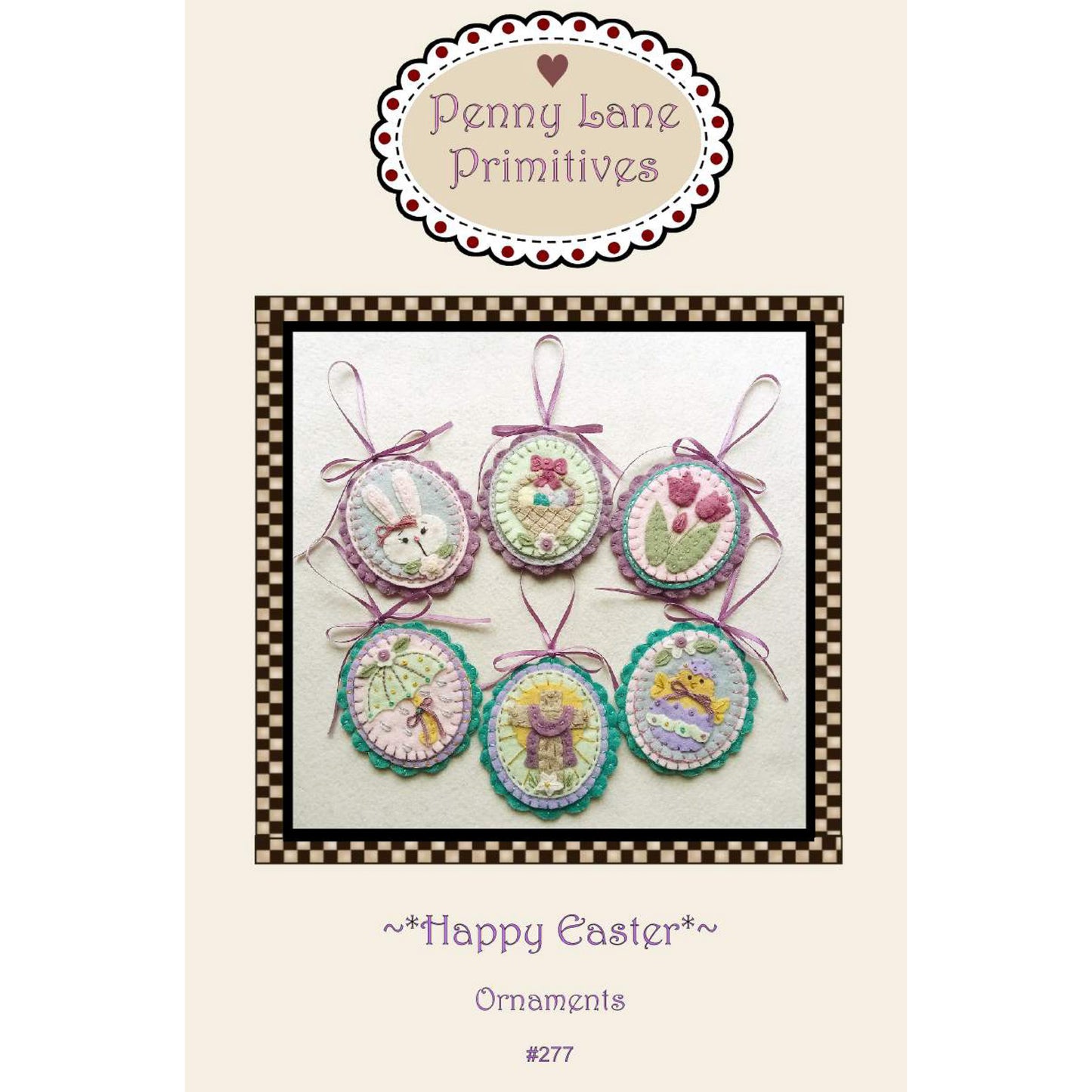 Happy Easter Ornaments Pattern PLP-277 - Paper Pattern